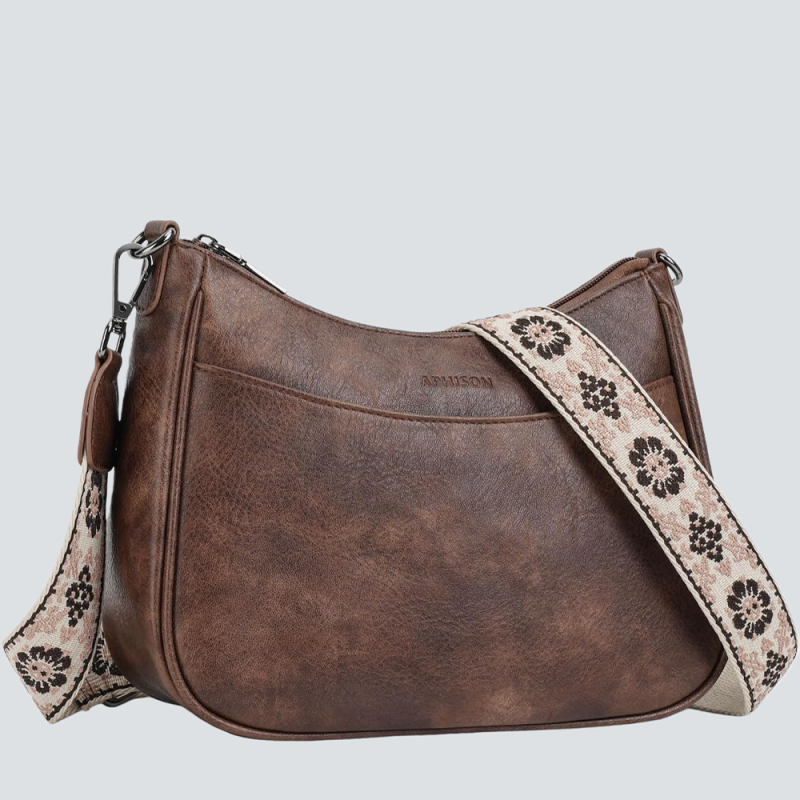 APHISON Trendy Leather Crossbody Purse with Adjustable Strap, Women's Shoulder Handbag
