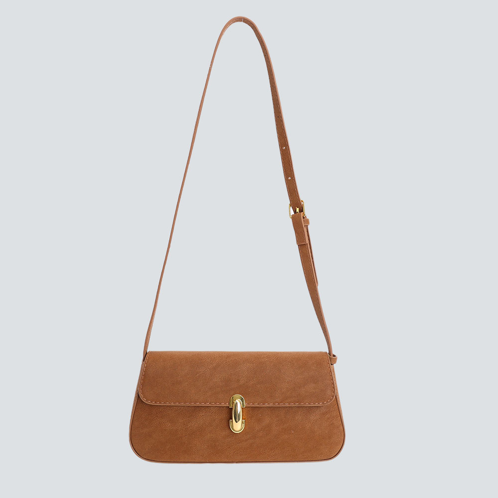 Vintage Slouchy Thin-Strap Shoulder Bag - Image 3