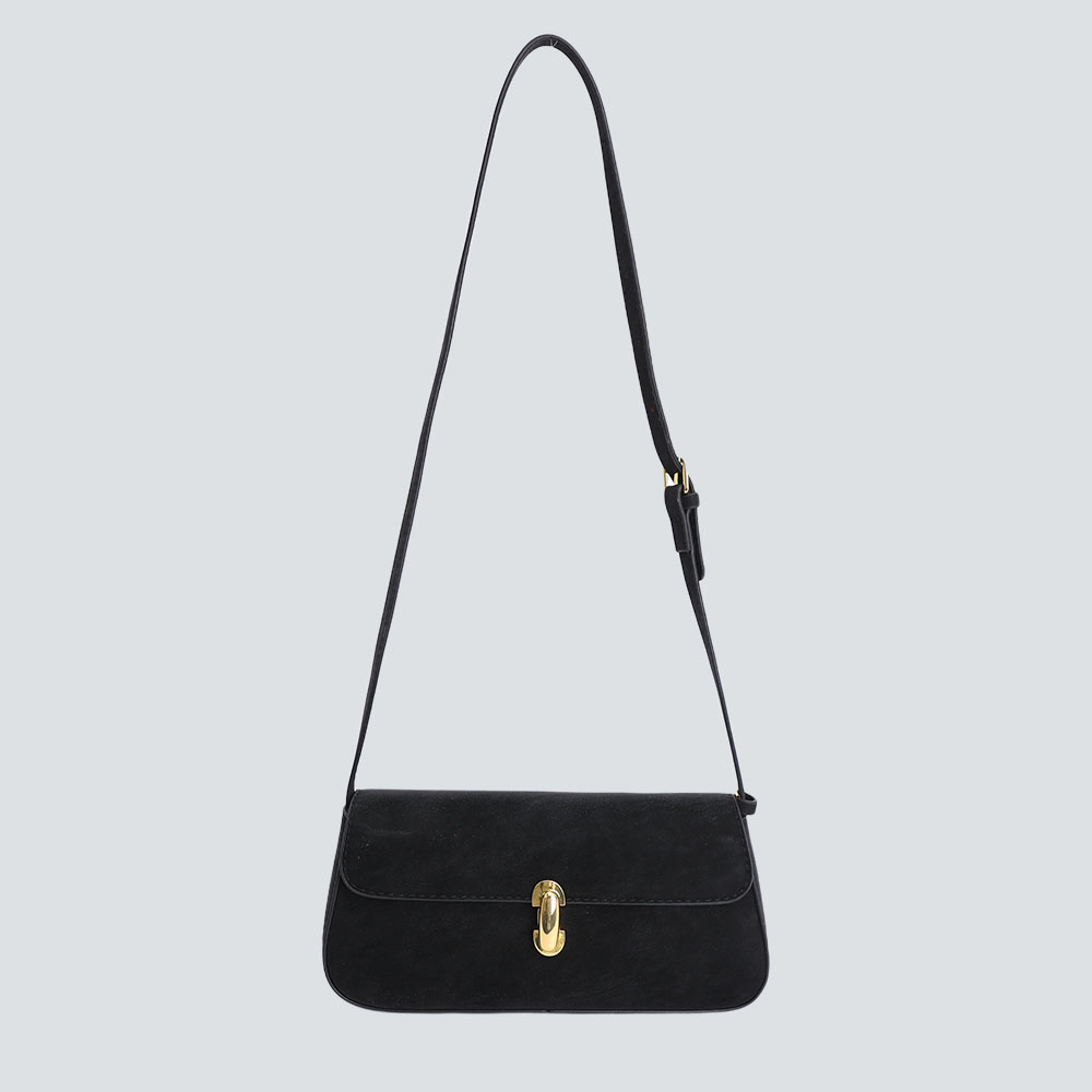 Vintage Slouchy Thin-Strap Shoulder Bag - Image 6