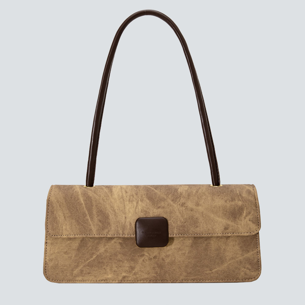 Vintage-Inspired Textured Clutch Shoulder Bag - Image 3