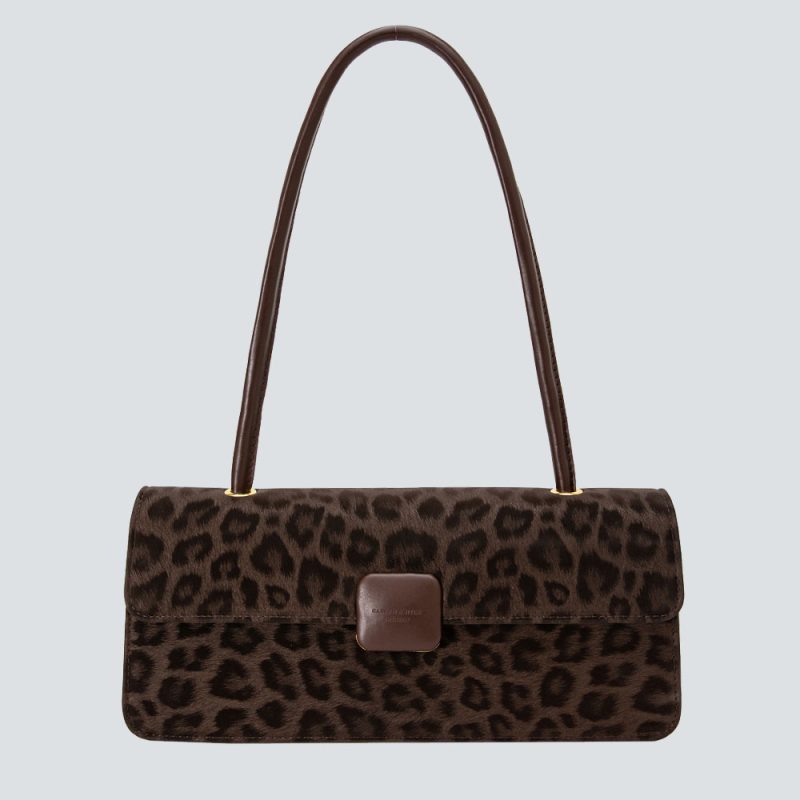 Vintage-Inspired Textured Clutch Shoulder Bag