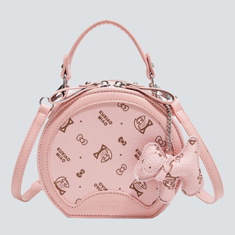 Chic Monogram Round Crossbody Bag