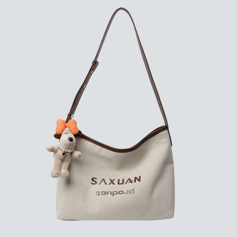 Minimalist Canvas Hobo Bag