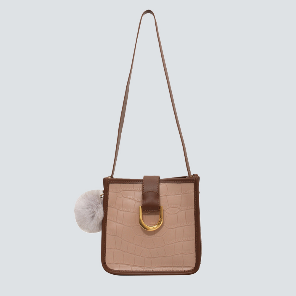 Croc-Embossed Leather Crossbody Bag - Image 3