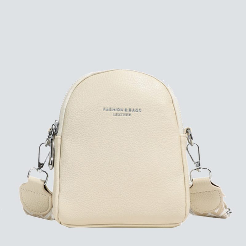 Sleek Half-Moon Leather Crossbody Bag