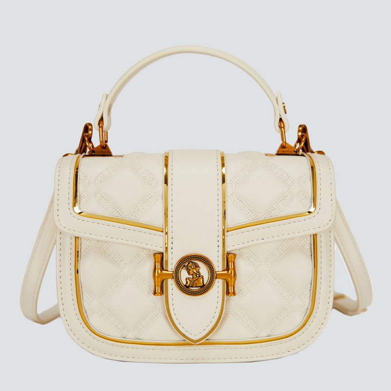 Quilted Leather Top-Handle Bag