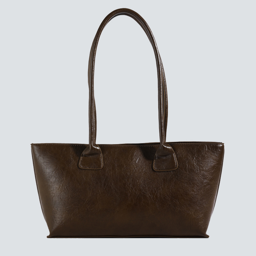 Textured Leather Tote Bag