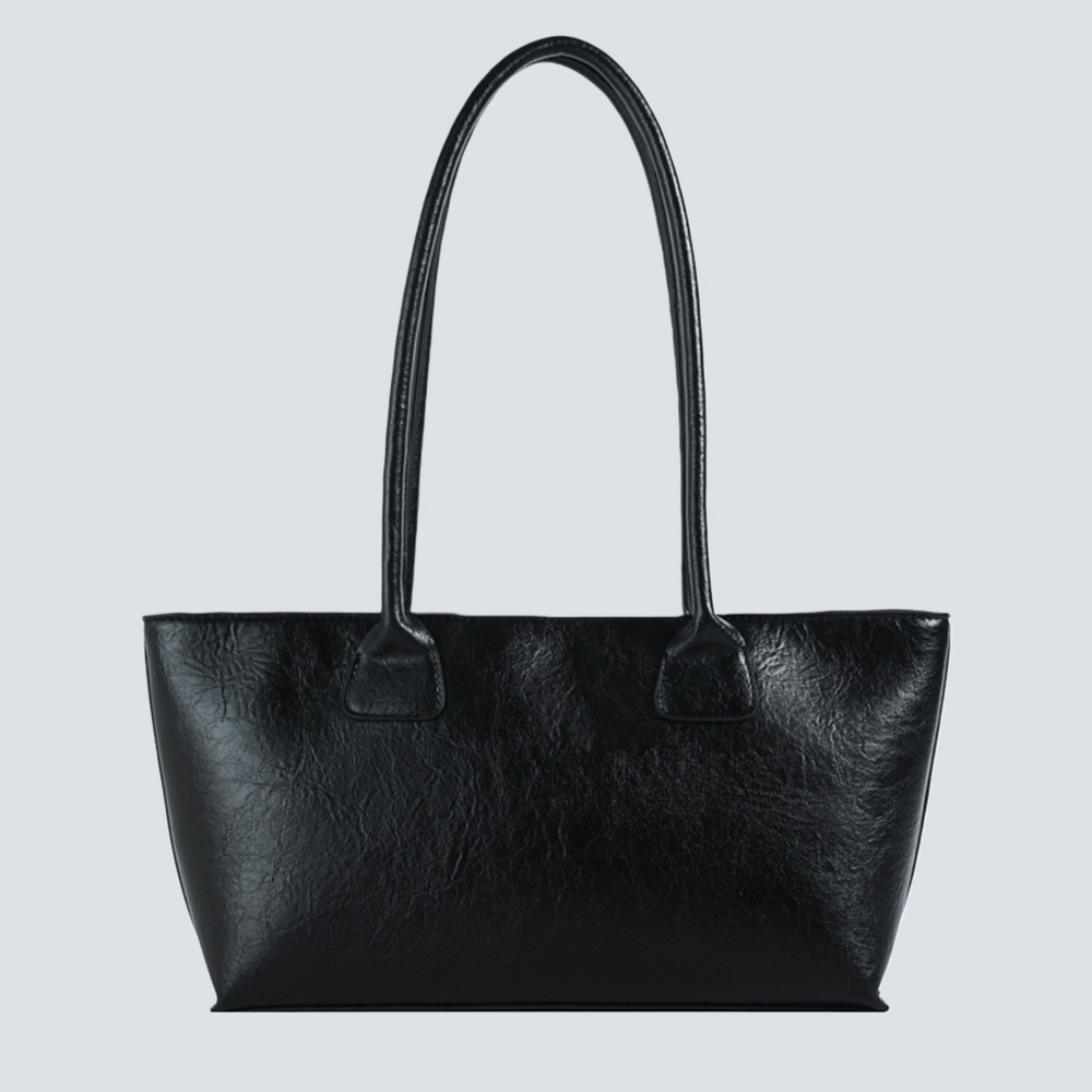 Textured Leather Tote Bag - Image 4
