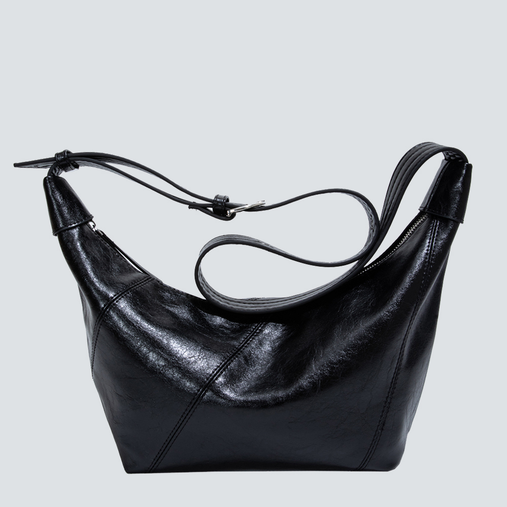 Elegant Leather Hobo Bag - Image 4
