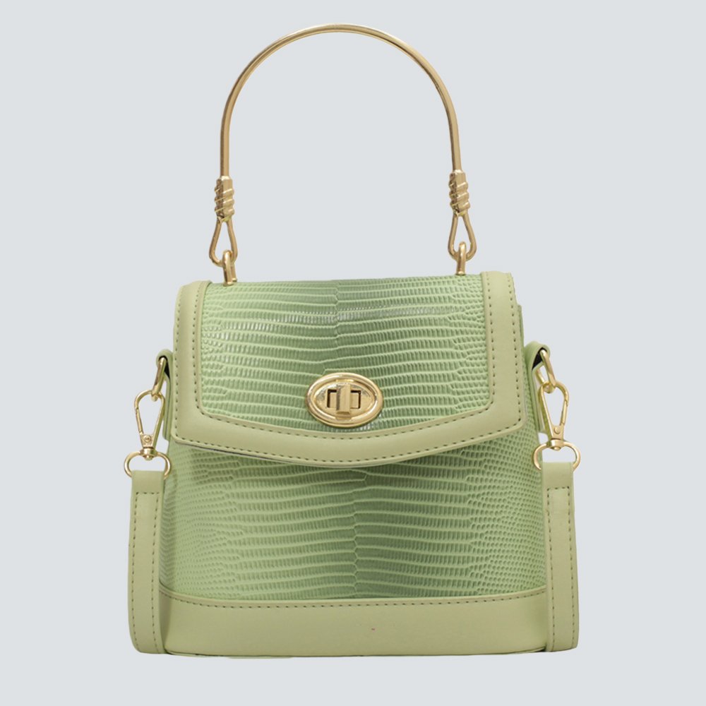 Textured Leather Mini Bucket Bag - Image 4