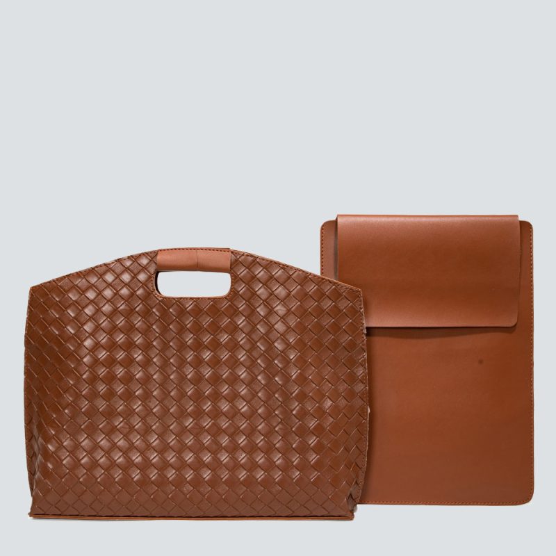 Woven Texture Wide-Handle Tote