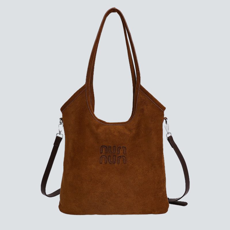 Embossed Suede Tote Bags