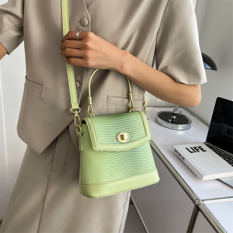 Textured Leather Mini Bucket Bag - Image 6